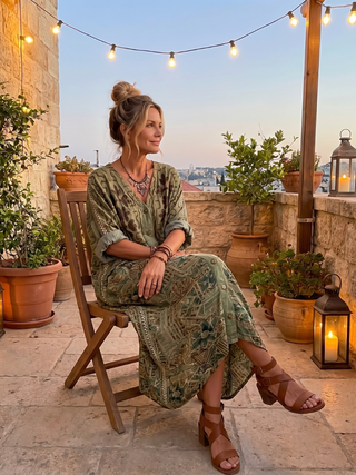 Aleta | Oversized Midi Dress with Buttons and Pockets