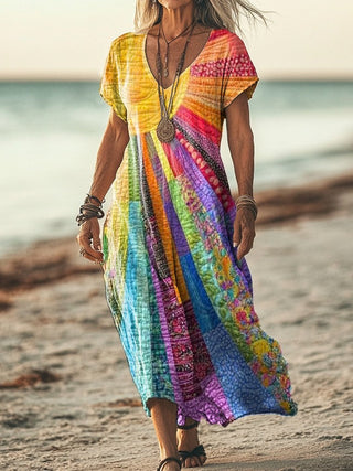 Luna | Boho Dress with Summer Design