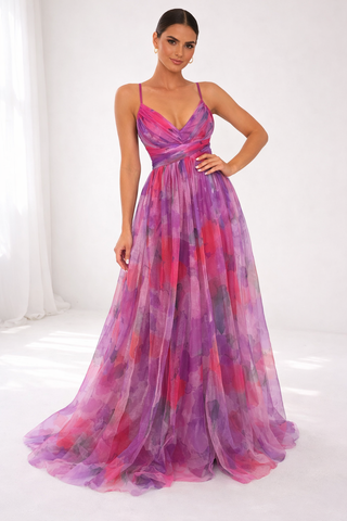 Rosalie – Sunset Blossom Dress