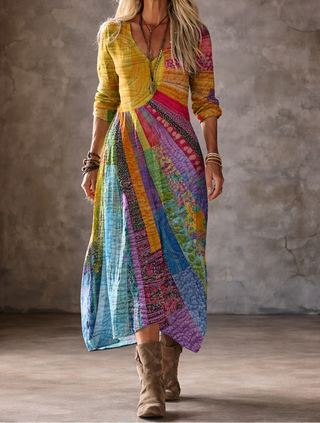 Luna | Boho Dress with Summer Design
