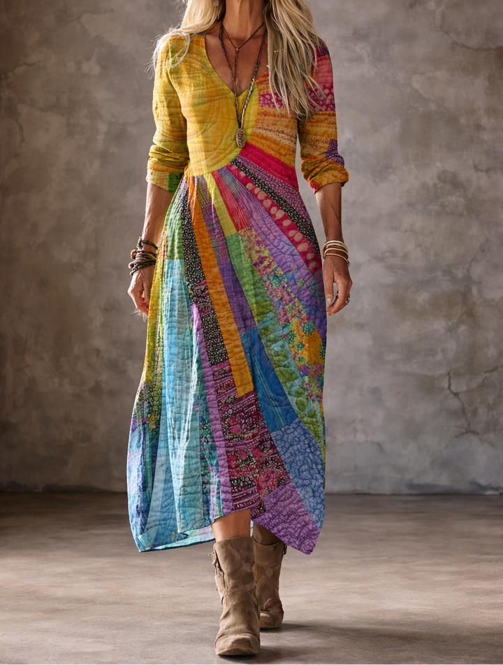 Luna | Boho Dress with Summer Design