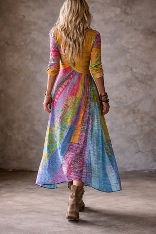 Luna | Boho Dress with Summer Design